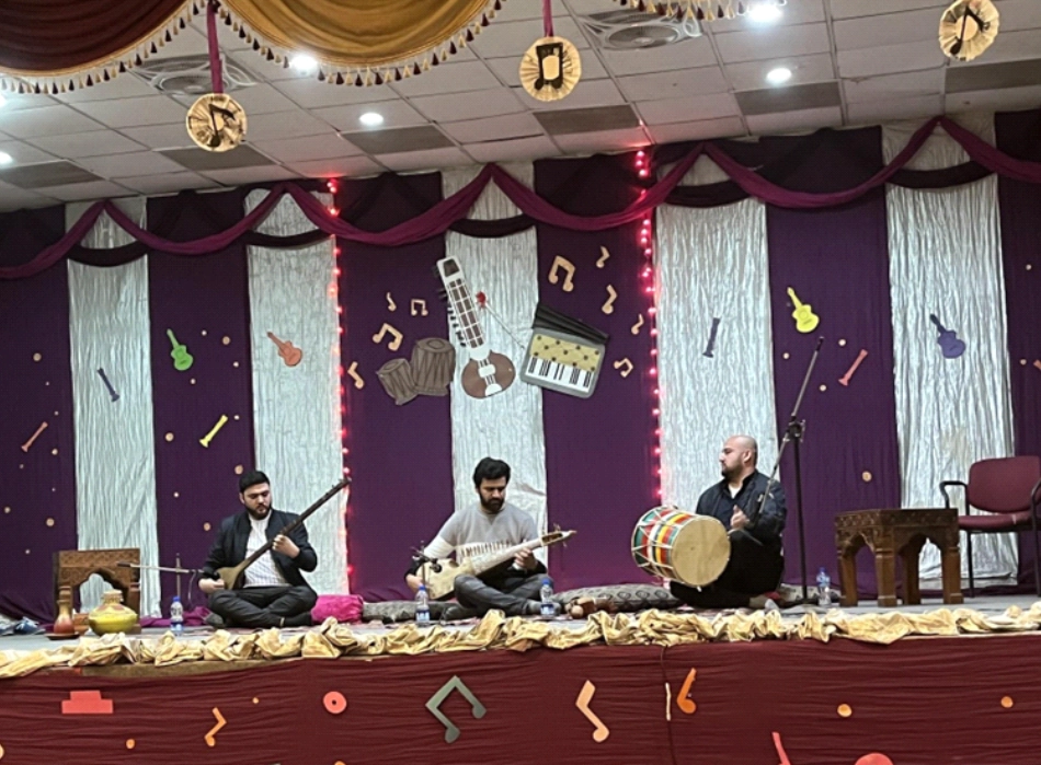 Jiill Ensemble from Hunza performing at FJWU series. Rawalpindi, March 2023